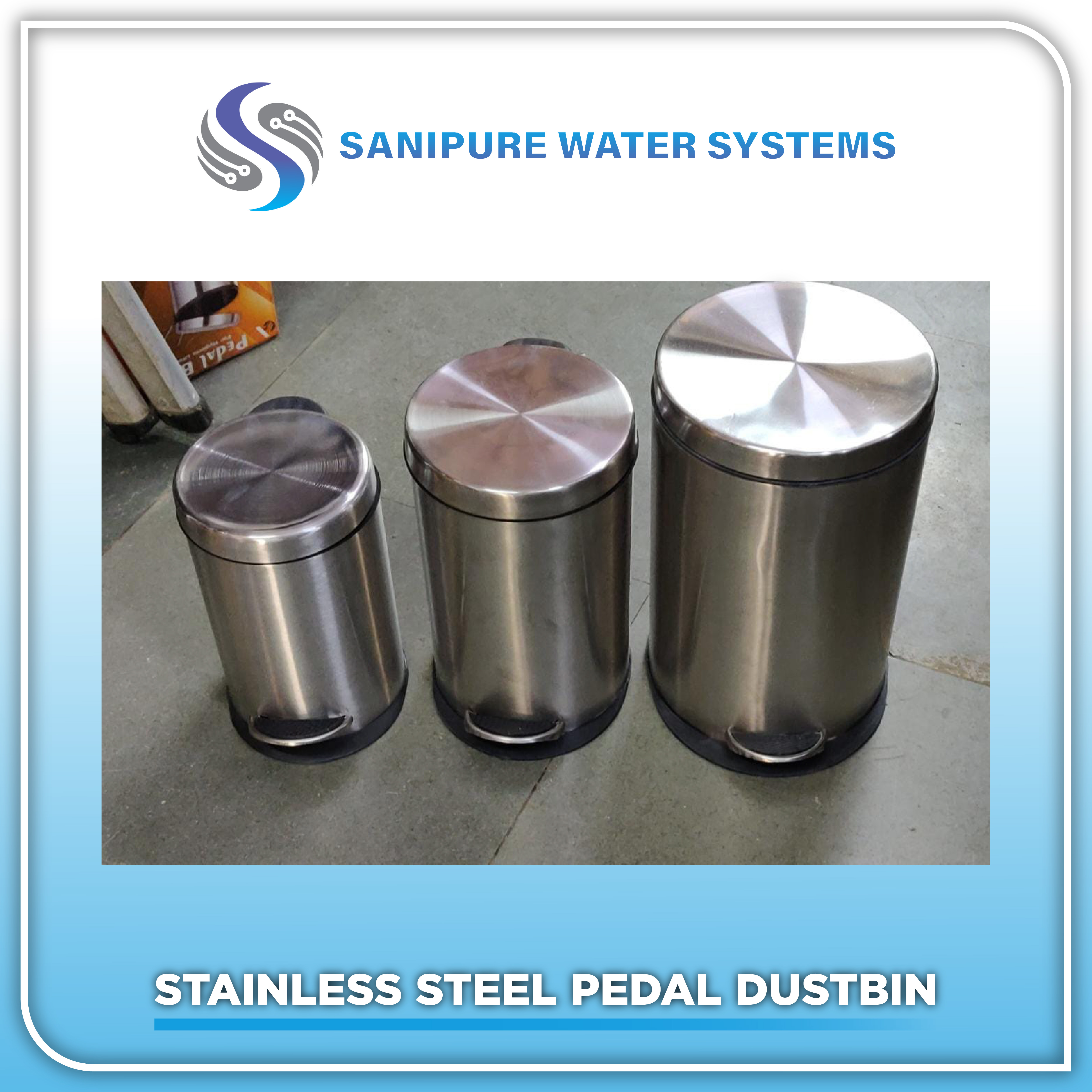 Stainless Steel Pedal Dustbin